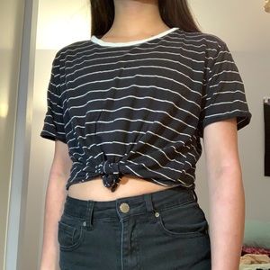 Forever 21 striped crop top